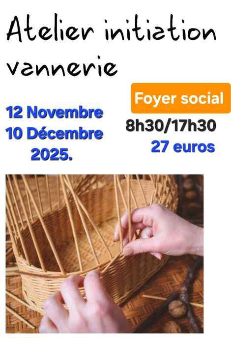 Atelier initiation vannerie