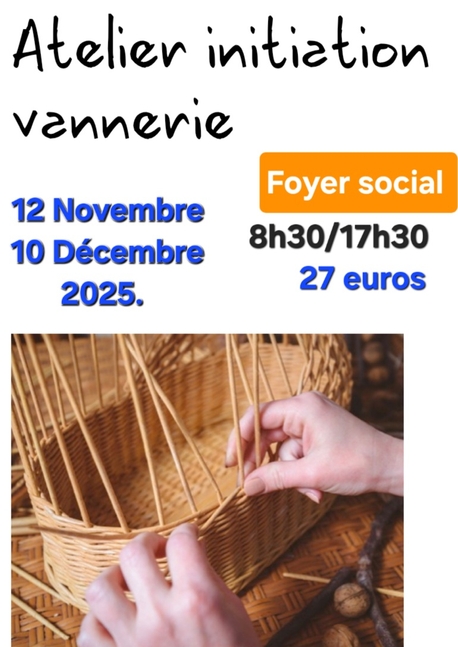Atelier initiation vannerie