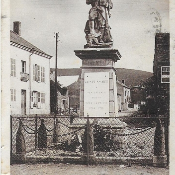 Carte postale ancien monument aux morts de Gespunsart