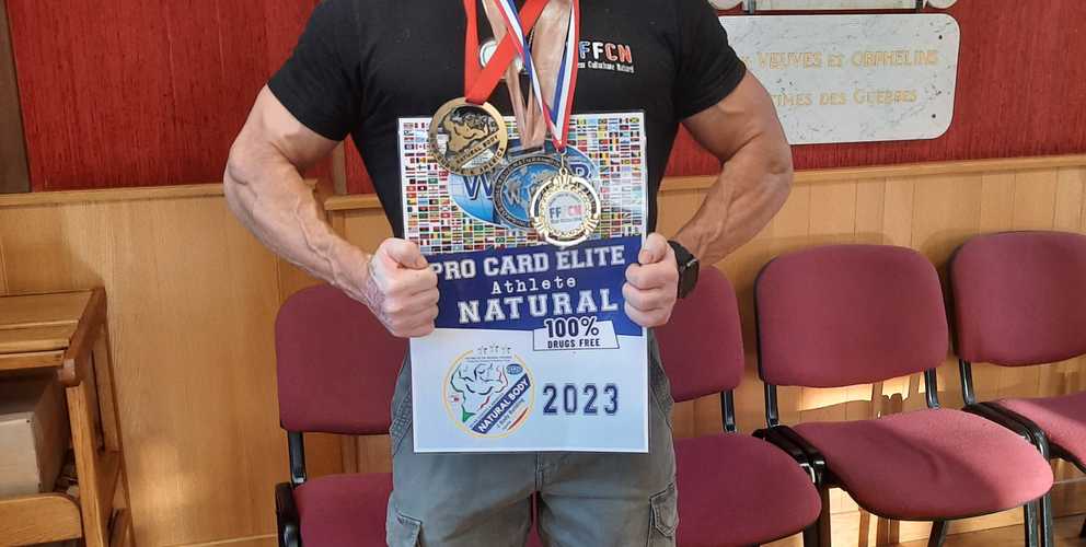 Un champion d'Europe de bodybuilding à Gespunsart !
