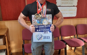 Un champion d'Europe de bodybuilding à Gespunsart !