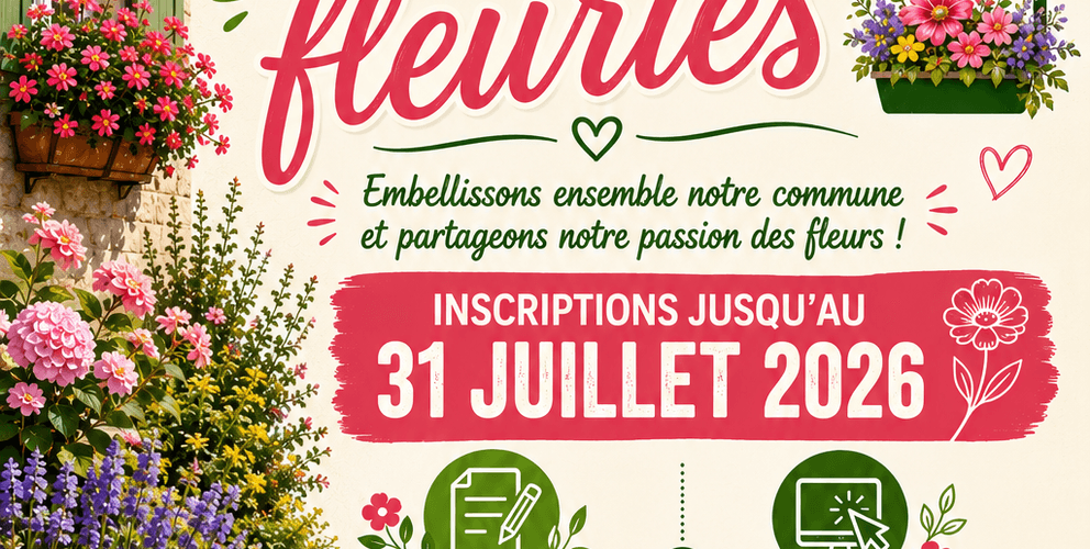 Concours des Maisons Fleuries – Ouverture des inscriptions