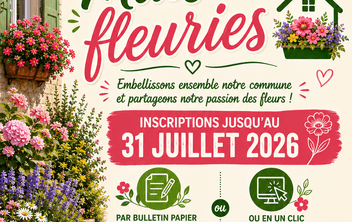 Concours des Maisons Fleuries – Ouverture des inscriptions