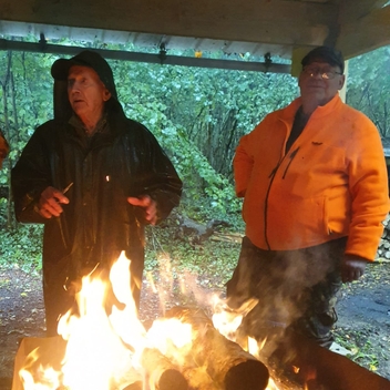 Inauguration de la cabane de chasse remise en état Inauguration de la cabane de chasse remise en état