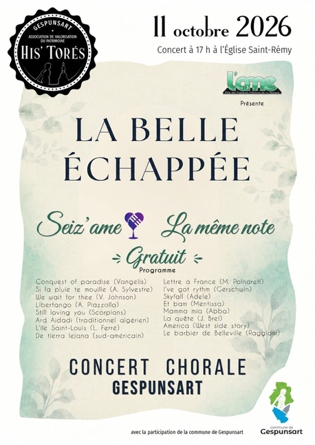 Concert chorale Seiz'ame