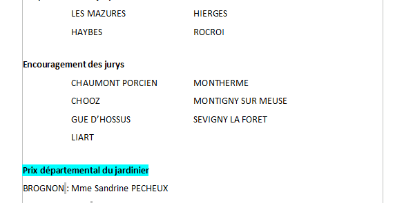 Prix départemental du jardinier