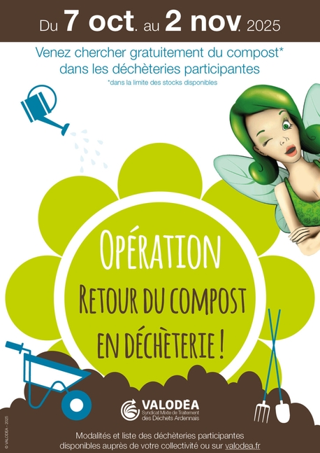 Retour du compost en déchèterie 