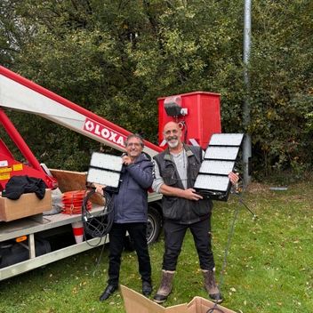Nouvel éclairage au Stade Municipal Nouvel éclairage au Stade Municipal