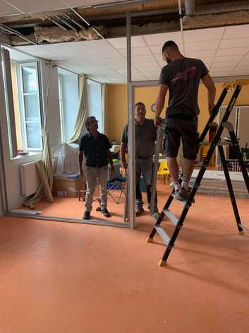 Travaux dans l'école pour accueillir la cinquième classe