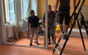 Travaux dans l'école pour accueillir la cinquième classe