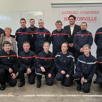 Promotion du chef du centre de secours de Gespunsart