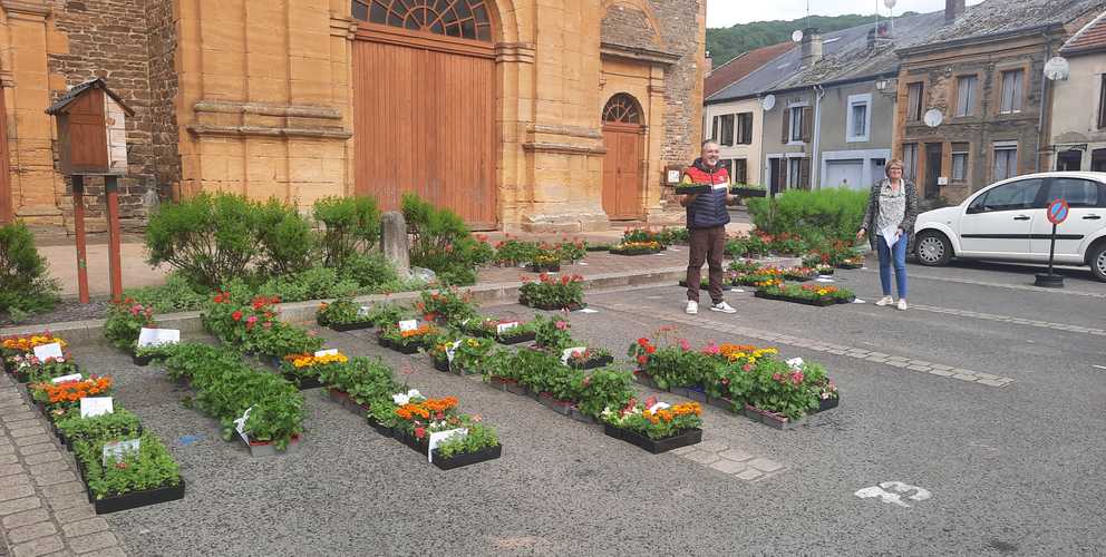 Opération achat groupé de fleurs