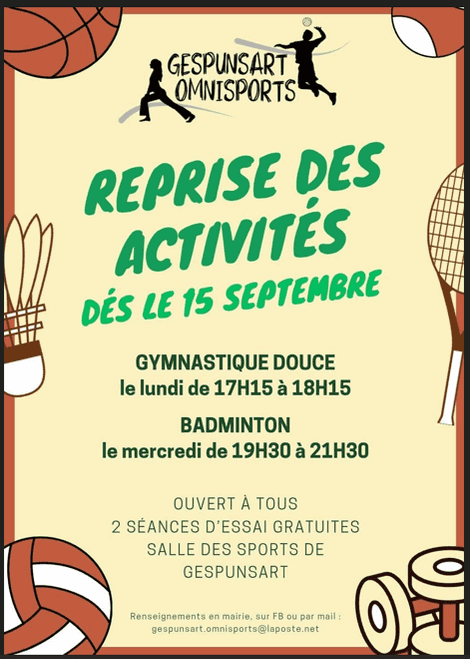 Reprise des activités avec Omnisports