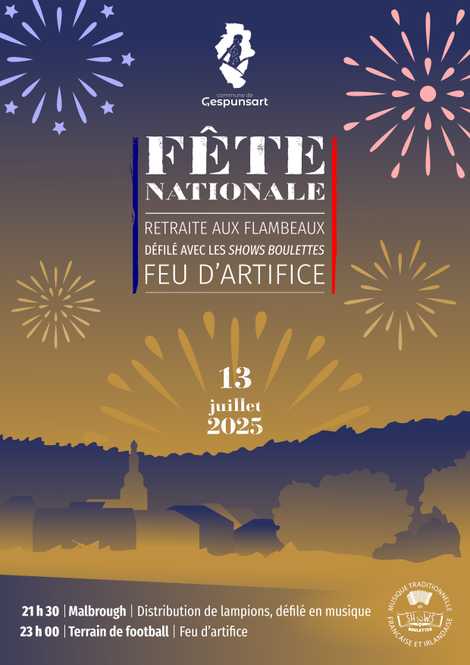 Retraite aux flambeaux et feu d’artifice