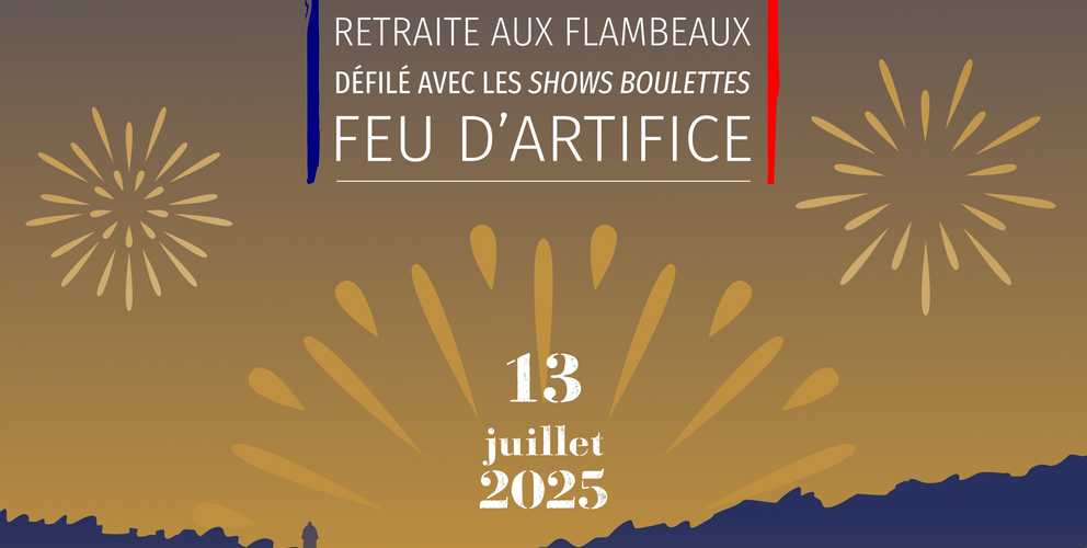 Retraite aux flambeaux et feu d’artifice