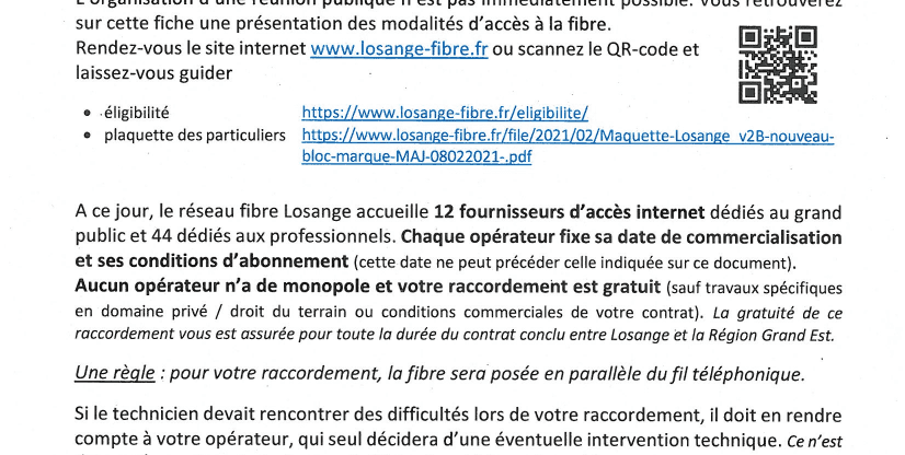 La fibre arrive à Gespunsart