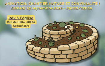Animation biodiversité : créer une spirale à la biodiversité
